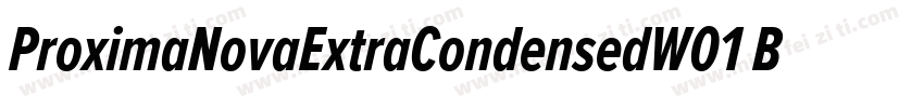 ProximaNovaExtraCondensedW01 Bd Reg字体转换